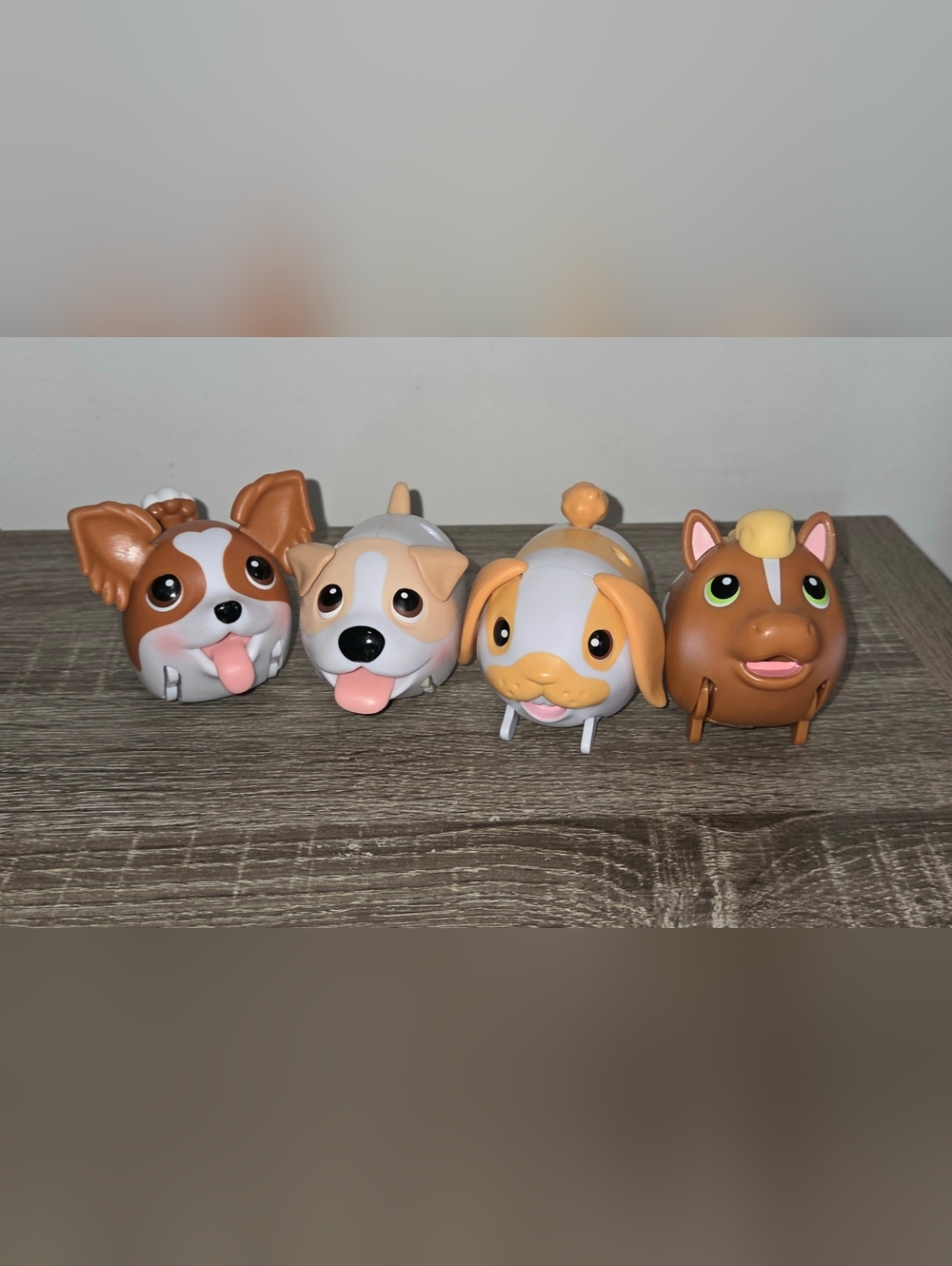 Lot of 4 Chubby Puppies Mixed Figures by Spin Master Test and Works